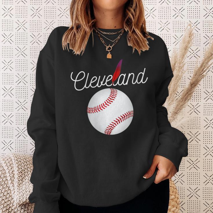 Cleveland Hometown Indian Tribe For Baseball Fans Sweatshirt Gifts for Her