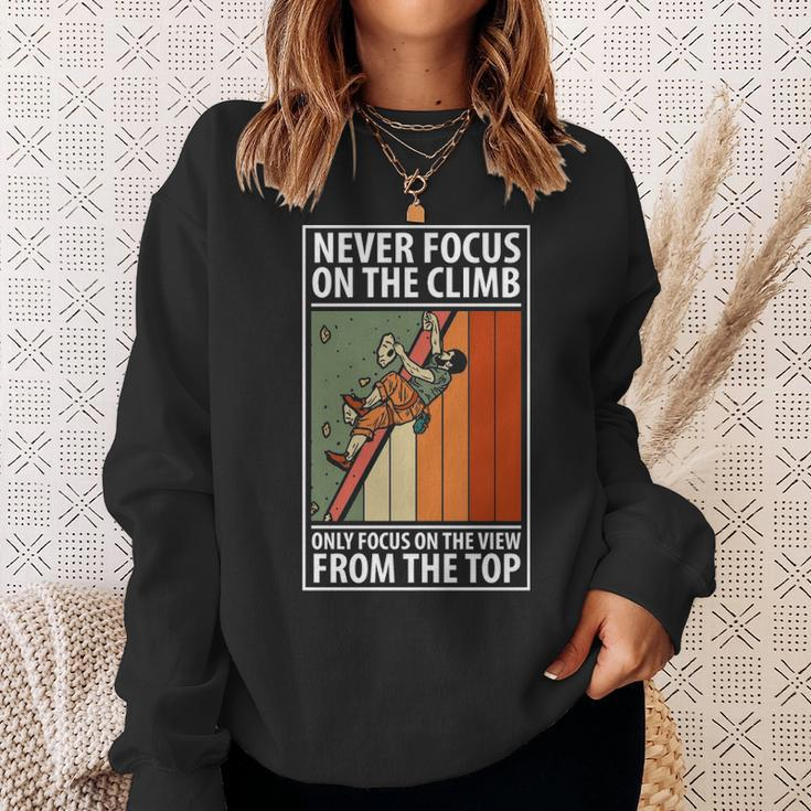 Climbing Bouldering Climber Mountain Climber Rock ClimbingSweatshirt Gifts for Her