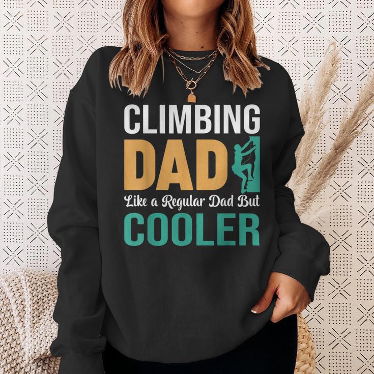 Climbing Dad Like A Regular Dad Klettern Papa Spruch Sweatshirt Geschenke für Sie