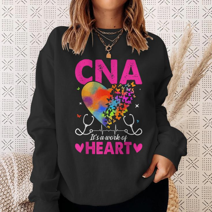 Cna It's A Work Of Heart Sweatshirt Gifts for Her