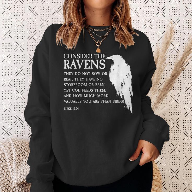 Consider The Ravens Luke 12 Sweatshirt Gifts for Her