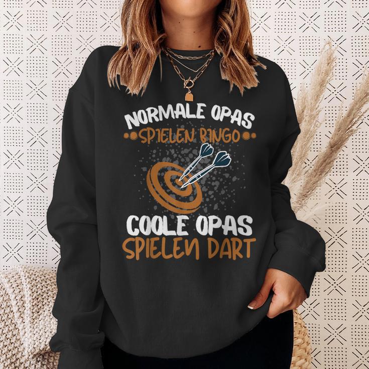 Cool Grandpa Play Dart Darts Rentner Dart Slogan Sweatshirt Geschenke für Sie