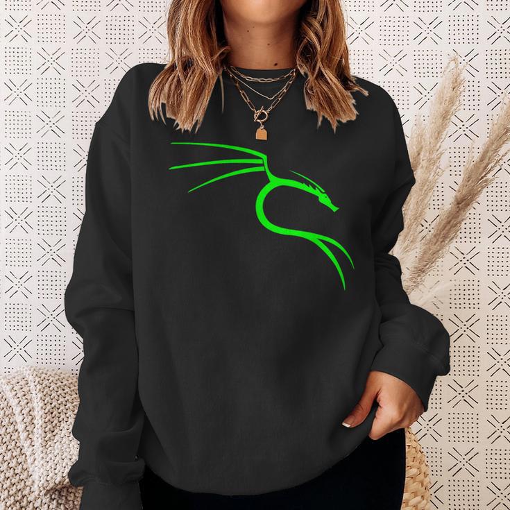 Cool Hacker Nerd Kali Linux Dragon Sweatshirt Geschenke für Sie