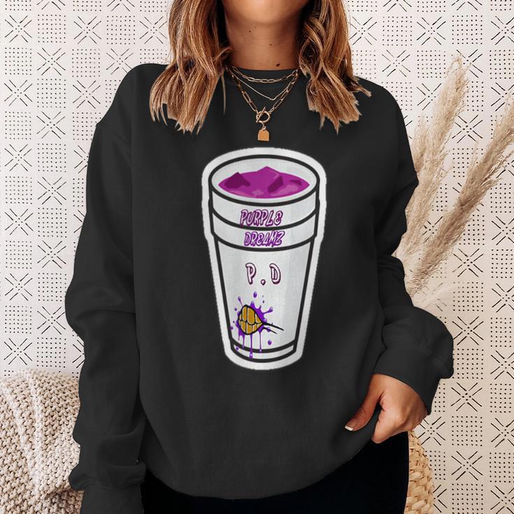 Cool Rapper Lean Double Cup Purple Dreams Sweatshirt Gifts for Her