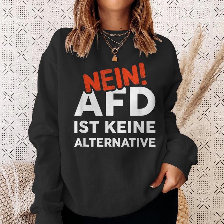 Cooles Mit Spruch Gegen Afd Rassismus Gewalt & Hass Sweatshirt Geschenke für Sie