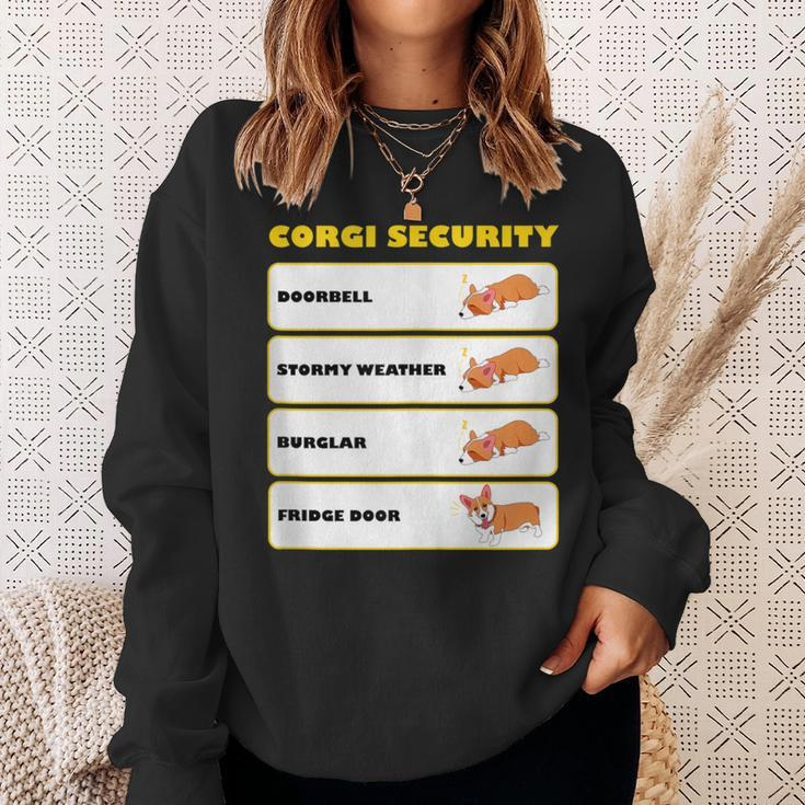 Corgi Security Cute Puppy Corgi Dog Lovers Sweatshirt Gifts for Her