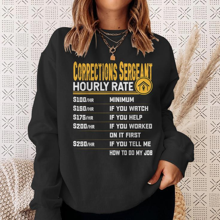 Corrections Sergeant Hourly Rate Corrections Inspector Sweatshirt Gifts for Her