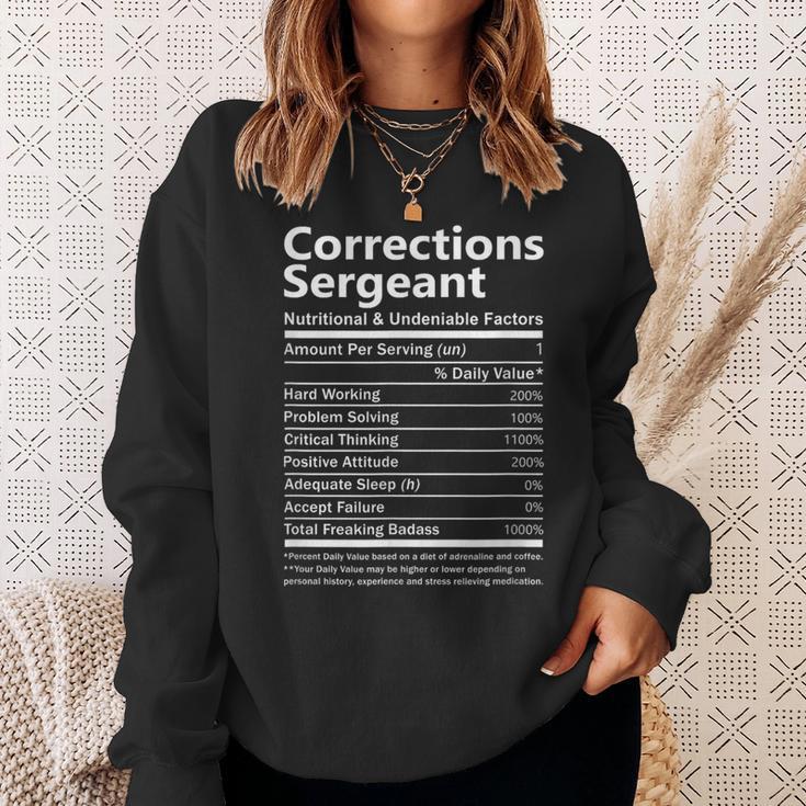 Corrections Sergeant Nutritional And Undeniable Factors Sweatshirt Gifts for Her