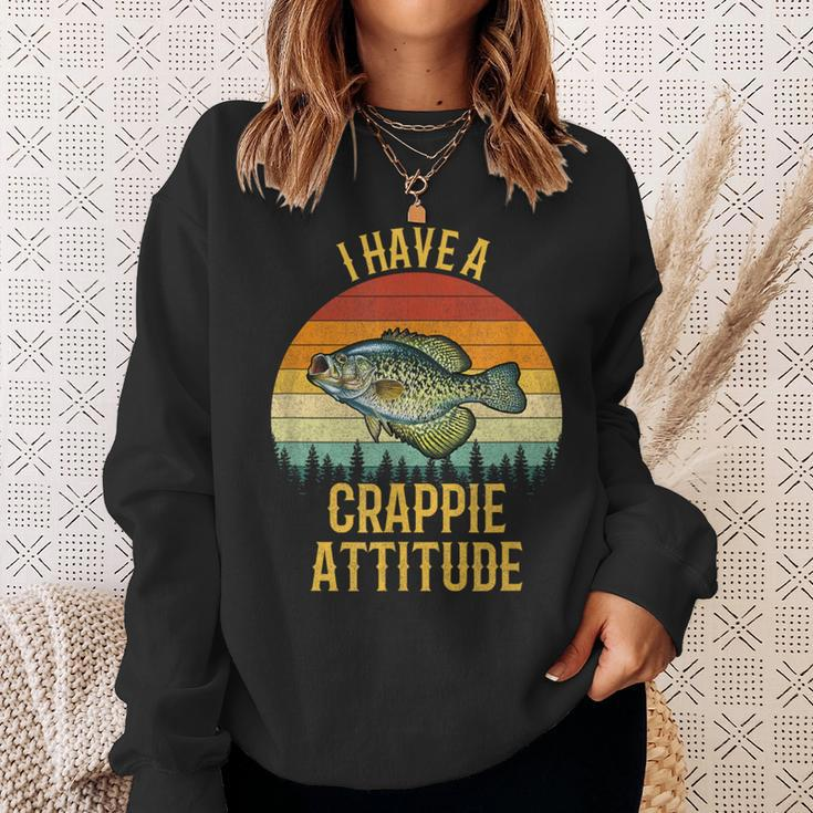 I Have A Crappie Attitude Crappie Fishing Sweatshirt Gifts for Her