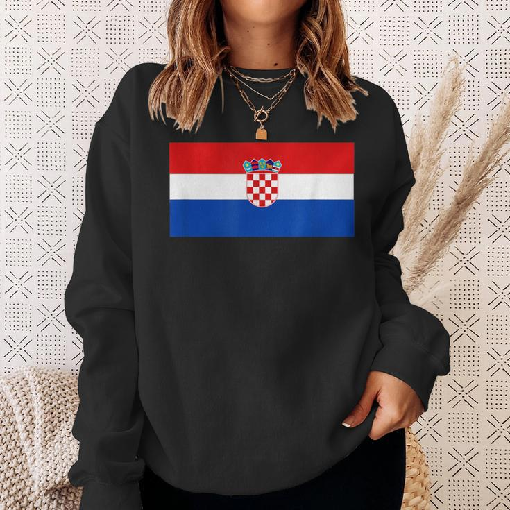 Croatia 2021 Flag Love Soccer Cool Football Fans Support Sweatshirt Gifts for Her