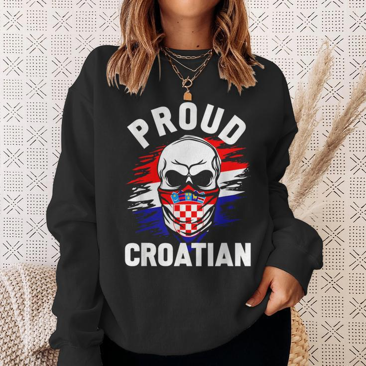 Croatia Men's Zagreb Croatia Hrvatska Black Sweatshirt Geschenke für Sie