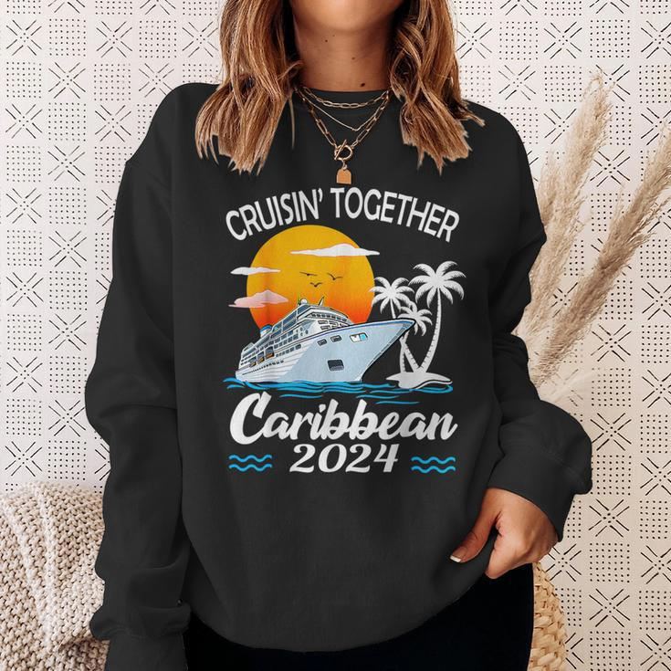 Cruisin Together Caribbean Cruise 2024 Family Vacation Sweatshirt Gifts for Her