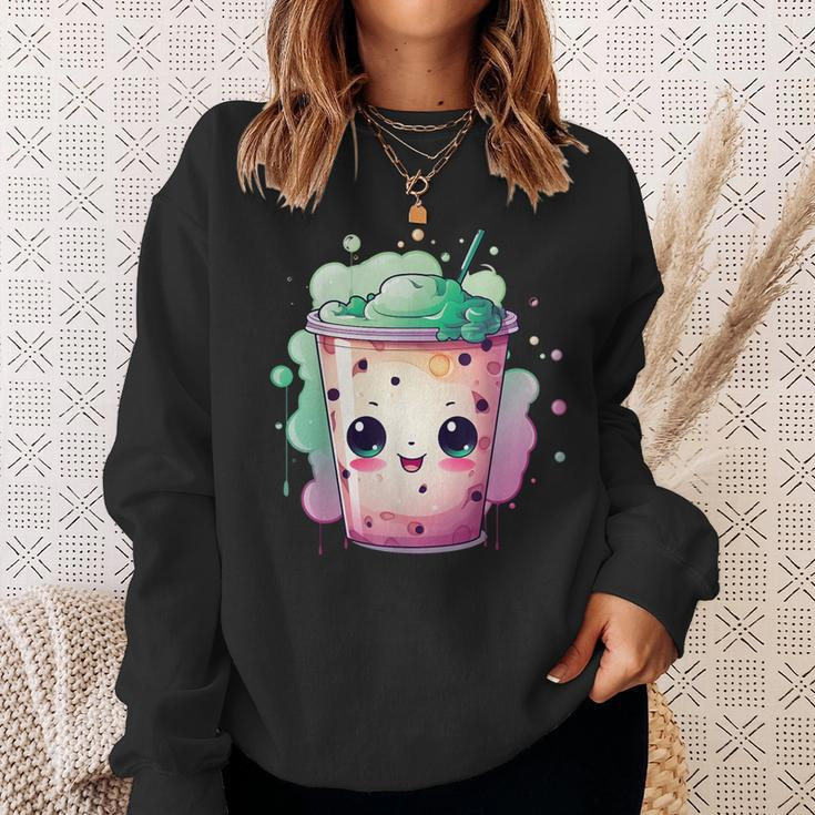 Cute Bubble Tea I Milk Tea I Bubble Tea Sweatshirt Geschenke für Sie