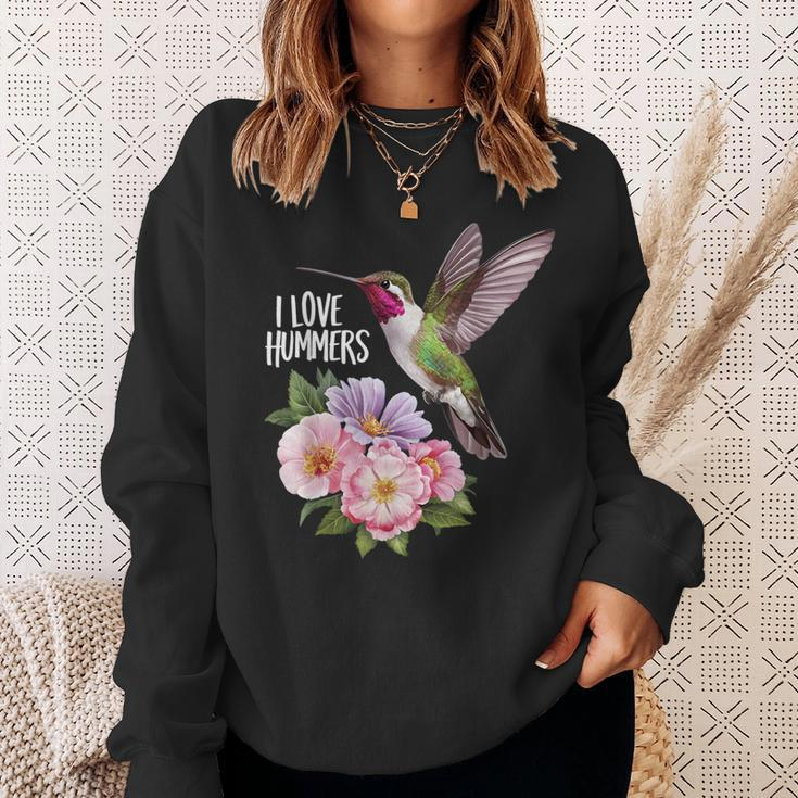 Cute I Love Hummers Colibri Hummingbird Retro Vintage Sunset Sweatshirt Gifts for Her