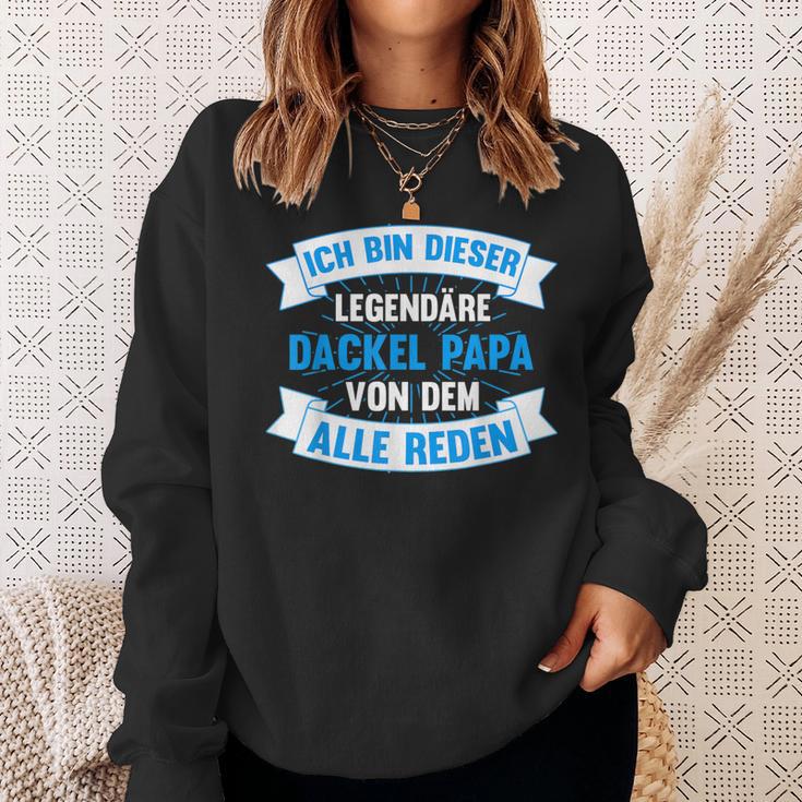 Dachshund Dad Dachshund Papa Teckel Sweatshirt Geschenke für Sie