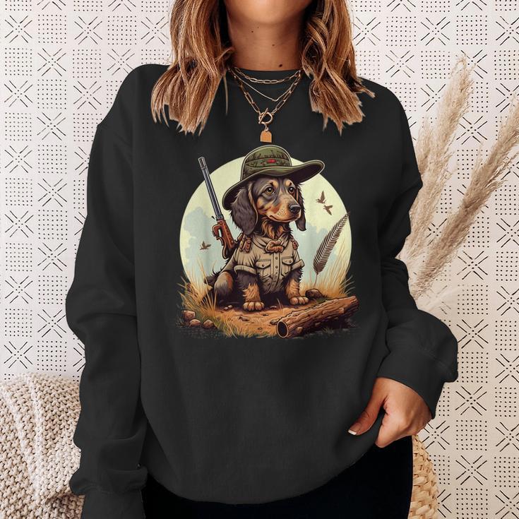 Dachshund Hunter On Dachshund Game Hunting Sweatshirt Geschenke für Sie