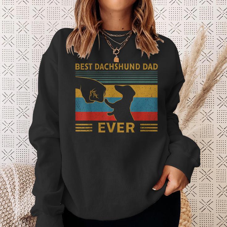 Dachshund Papa Best Dachshund Dad Ever Sweatshirt Geschenke für Sie