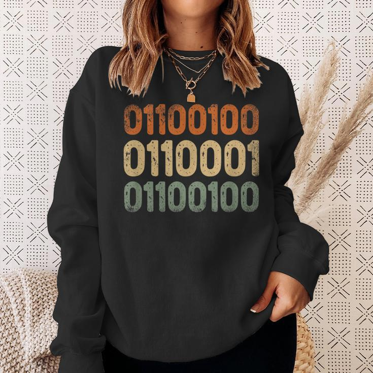 Dad Binary Best Daddy Ever Fatherhood Fathers Day Papa Sweatshirt Gifts for Her