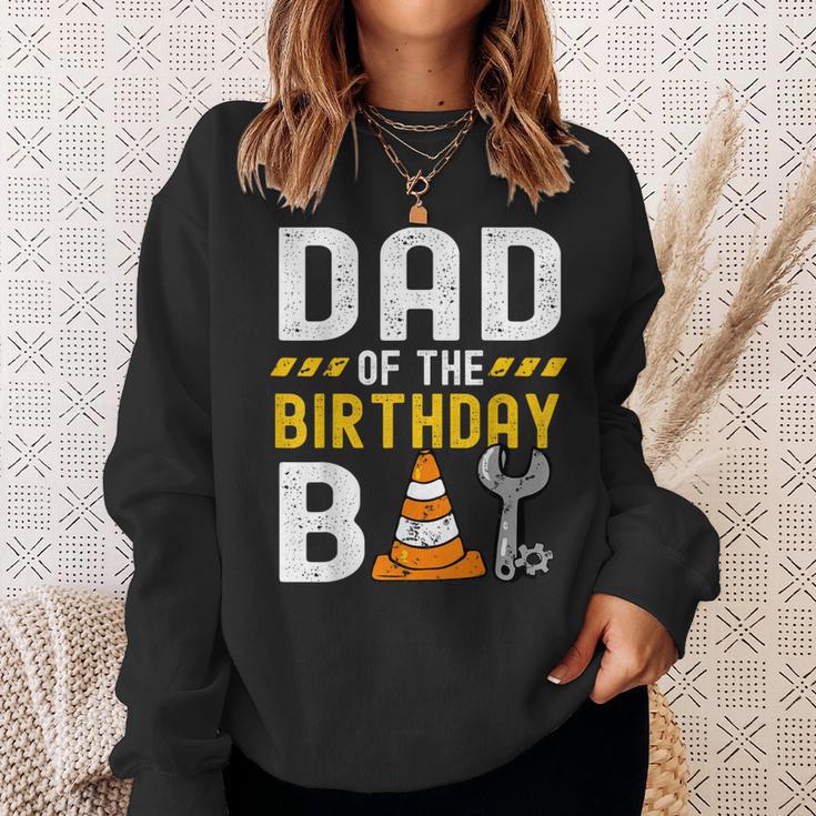 Dad Of The Birthday Boy Construction Worker Birthday Party Sweatshirt Gifts for Her