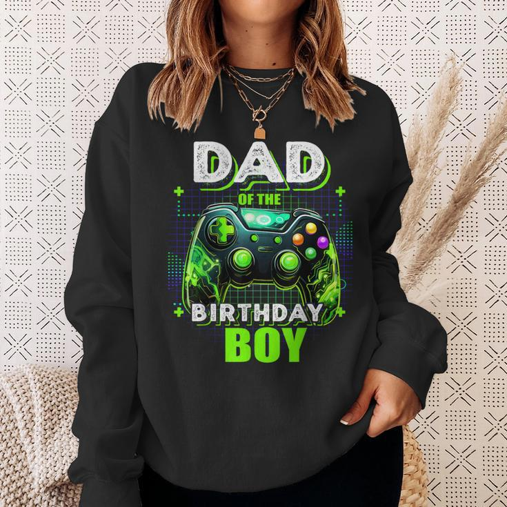 Dad Of The Birthday Boy Matching Video Game Birthday Party Sweatshirt Gifts for Her