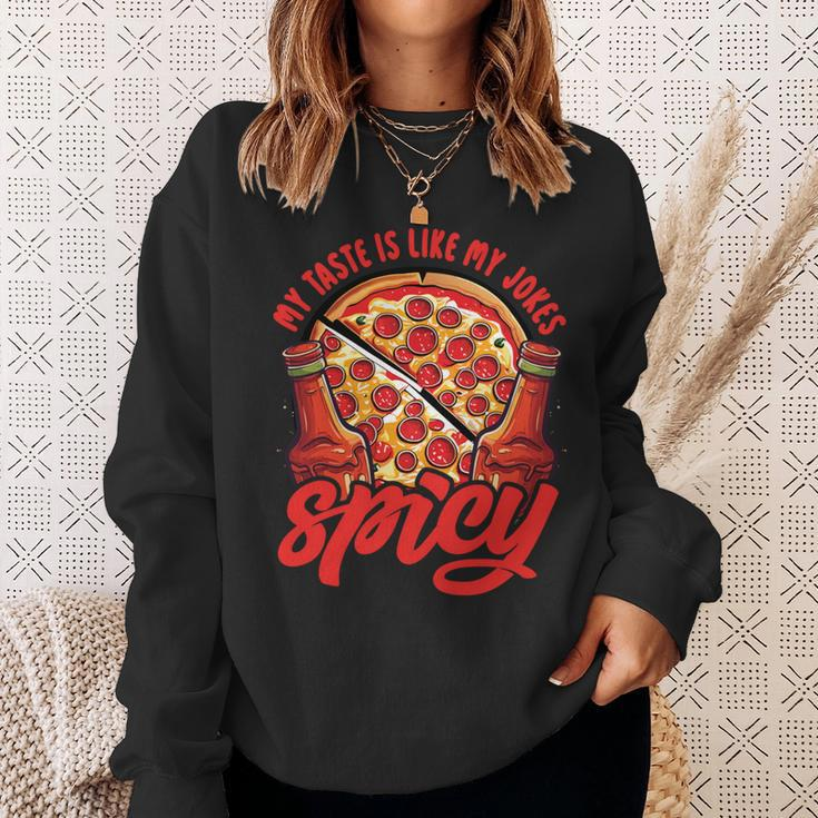 Dad Jokes Chili Spicy Souce Chef Pizza Bekleidung Sweatshirt Geschenke für Sie