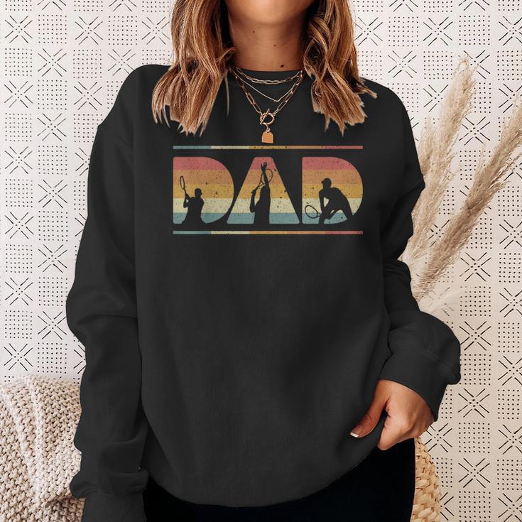 Dad And Tennis Player Sweatshirt Geschenke für Sie