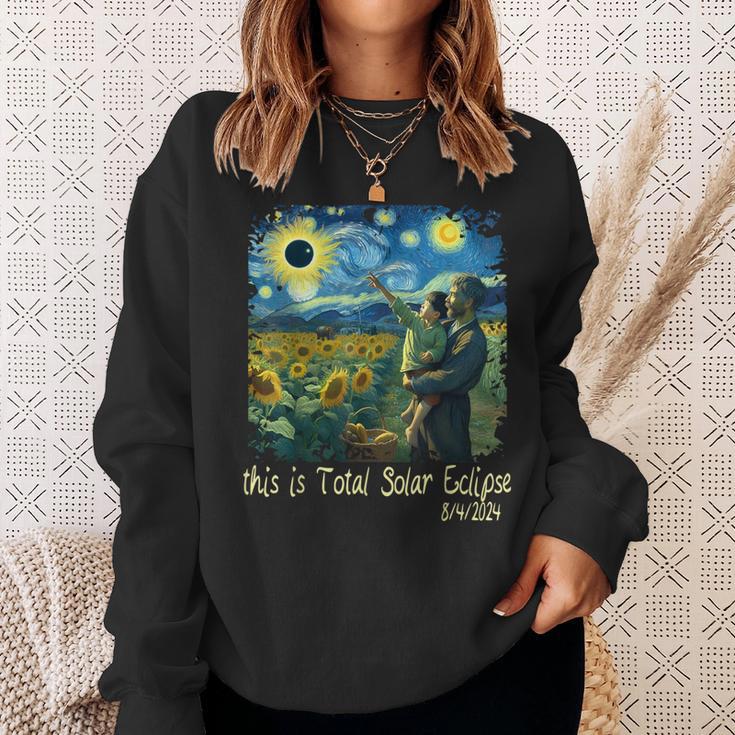 Dad This Is Total Solar Eclipse 20240824 My Father Sweatshirt Gifts for Her