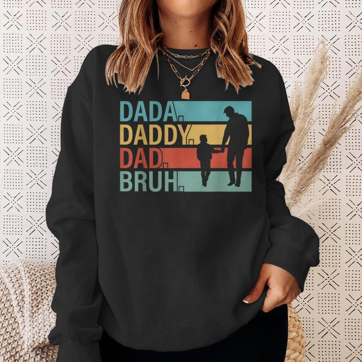 Dada Daddy Dad Bruh Fathers Day 2024 Sweatshirt Gifts for Her