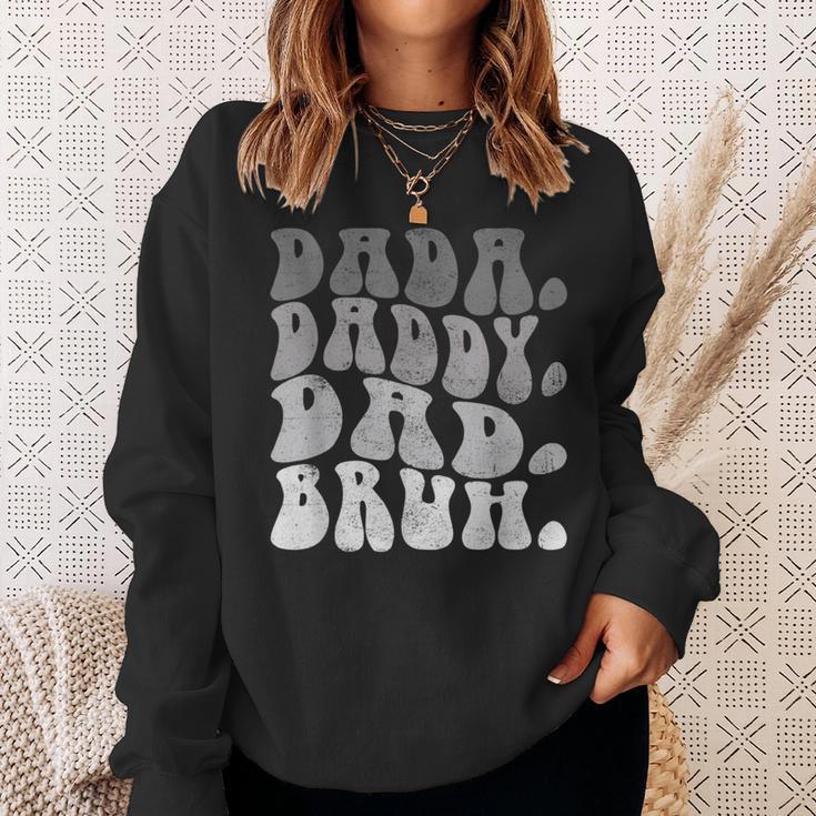 Dada Daddy Dad Bruh Lustiger Ehemann Papaatertag Herren Sweatshirt Geschenke für Sie