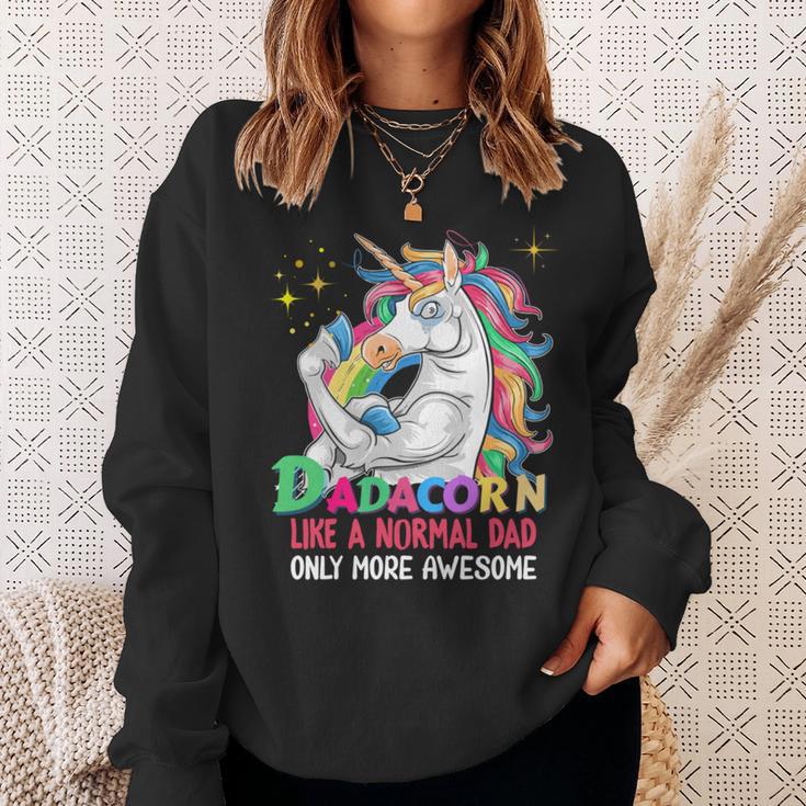 Dadacorn Muscle Unicorn Familienmatching Für Papa-Liebhaber Sweatshirt Geschenke für Sie