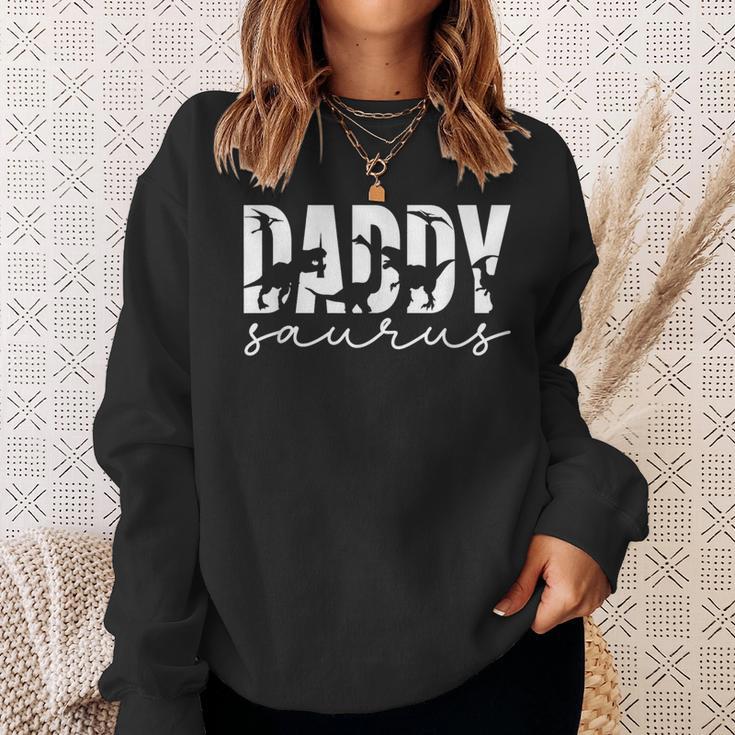 Daddysaurus Dinosaur T-Rex Daddy Saurus Family Matching Sweatshirt Gifts for Her