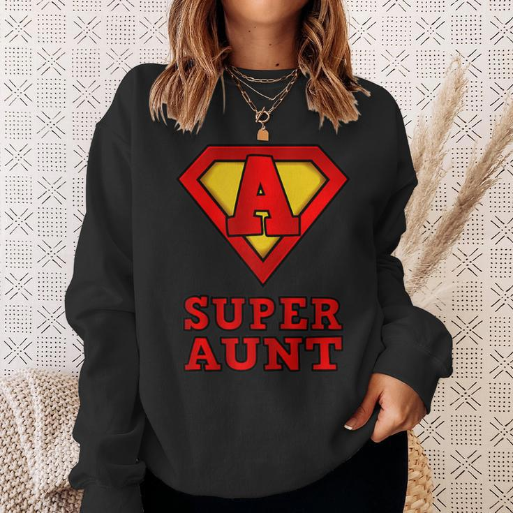 Damen Superhelden-Super-Tante- – Tolles Geschenk Sweatshirt Geschenke für Sie