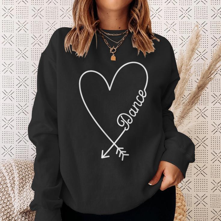 Dance Cute Graphic Heart Love Sweatshirt Gifts for Her