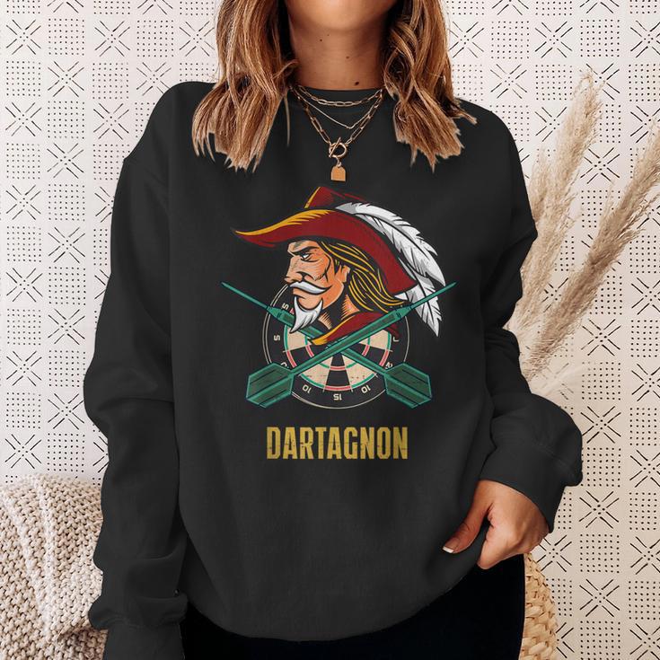 Dartagnan Dart Musker Darts Bullseye Retro Sweatshirt Geschenke für Sie