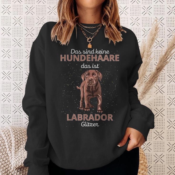 Das Sind Keine Hundehaare Das Ist Labrador Glitter Sweatshirt Geschenke für Sie