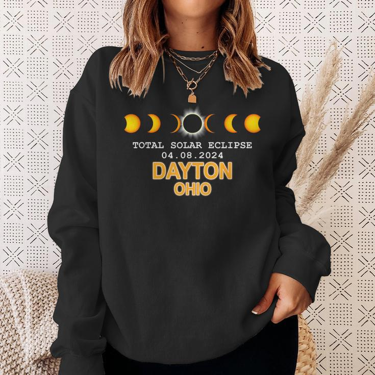 Dayton Ohio Total Solar Eclipse 2024 Sweatshirt Gifts for Her