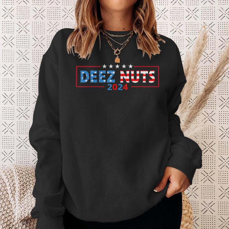 Deez Nuts 2024 Meme Presidential Campaign Election Sweatshirt Gifts for Her