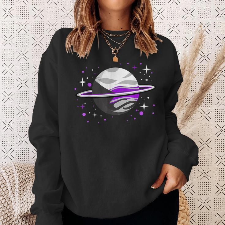 Demisexual Outer Space Planet Demisexual Pride Sweatshirt Gifts for Her
