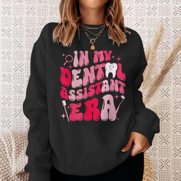 In My Dental Assistant Era Dental Assistant Groovy Sweatshirt Gifts for Her