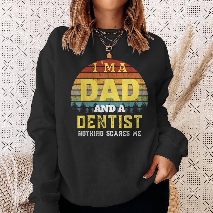 Dentist Dad Vintage Sweatshirt Gifts for Her