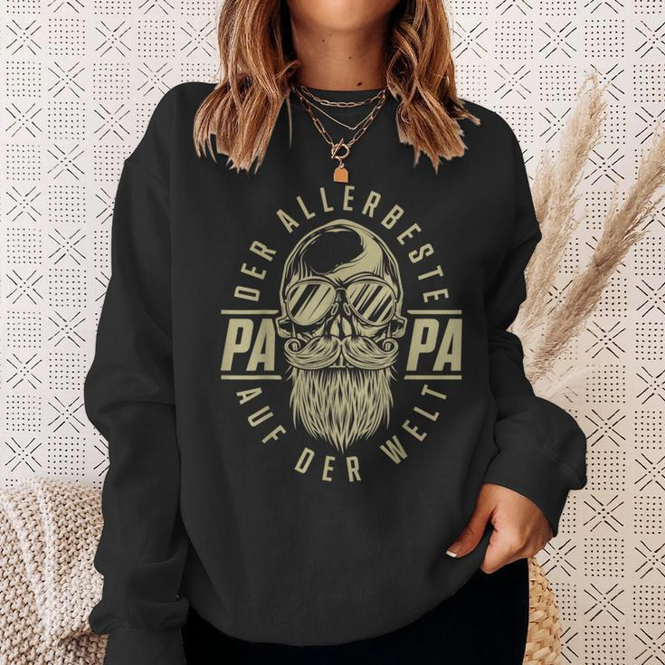 Der Allerbeste Papa Skull Father's Day Saying Sweatshirt Geschenke für Sie