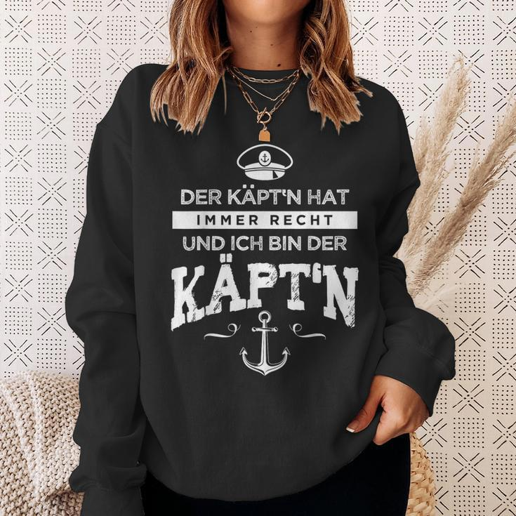 Der Kapitän Immer Recht Käpt'n The Capitän Hat Immer Sweatshirt Geschenke für Sie