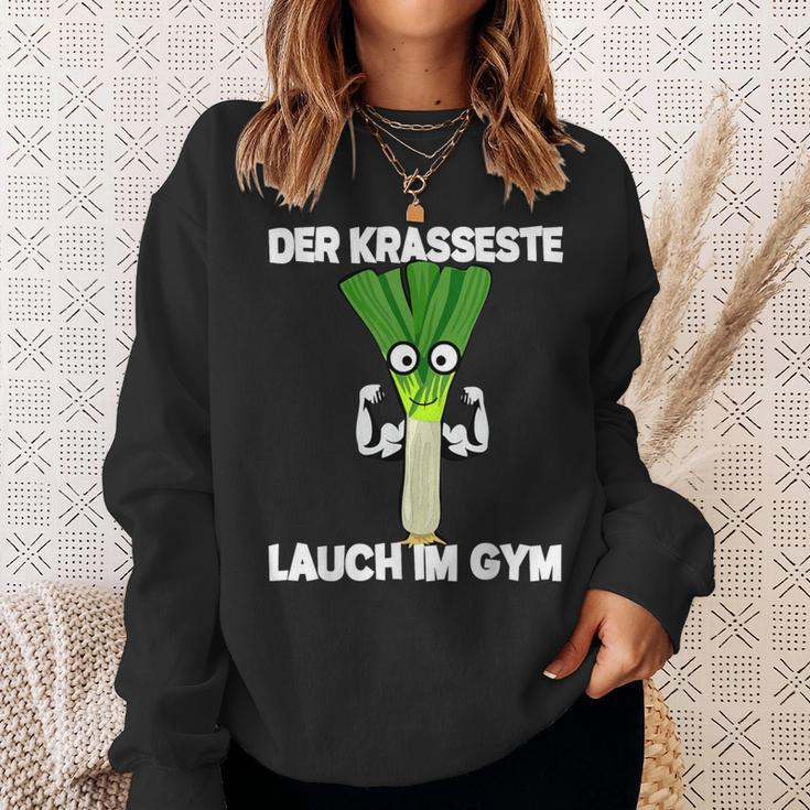 Der Krasseste Lauch Im Gym Sweatshirt Geschenke für Sie