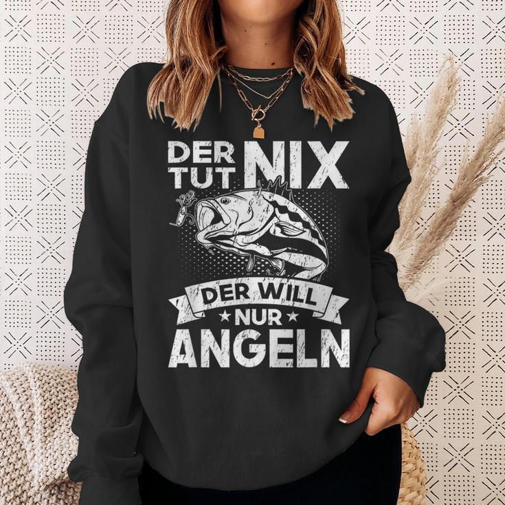 Der Tut Nix Der Will Nur Fischen German Language Sweatshirt Geschenke für Sie