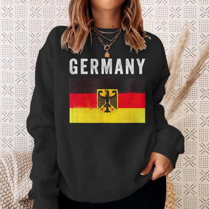 Deutschland Flagge Mit Wappen Deutschland Flagge I Love Deutschland Sweatshirt Geschenke für Sie