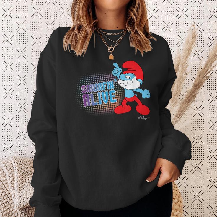 Die Schlümpfe Papa Schlumpf Schlumpf Alive Sweatshirt Geschenke für Sie