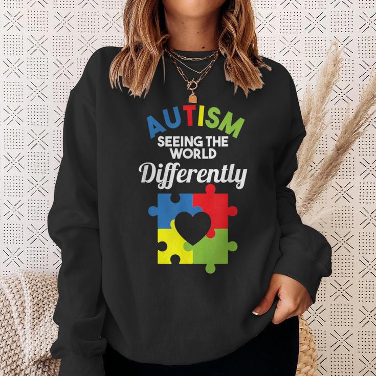 Die Welt Anders Sehen Das Awareness Für Autismus Sweatshirt Geschenke für Sie