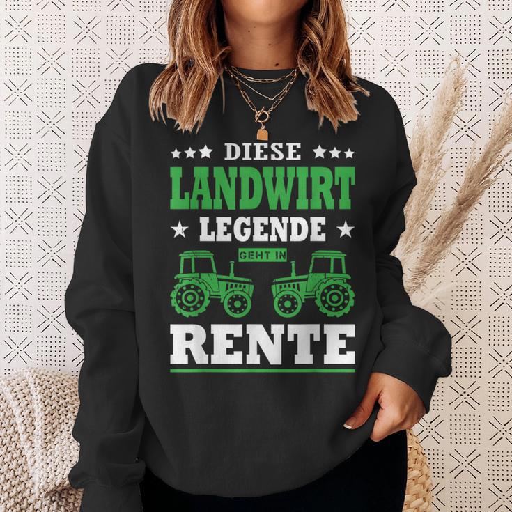 Diese Landwirt Legende Geht In Rente Ruhestand Pensioner Bauer Sweatshirt Geschenke für Sie