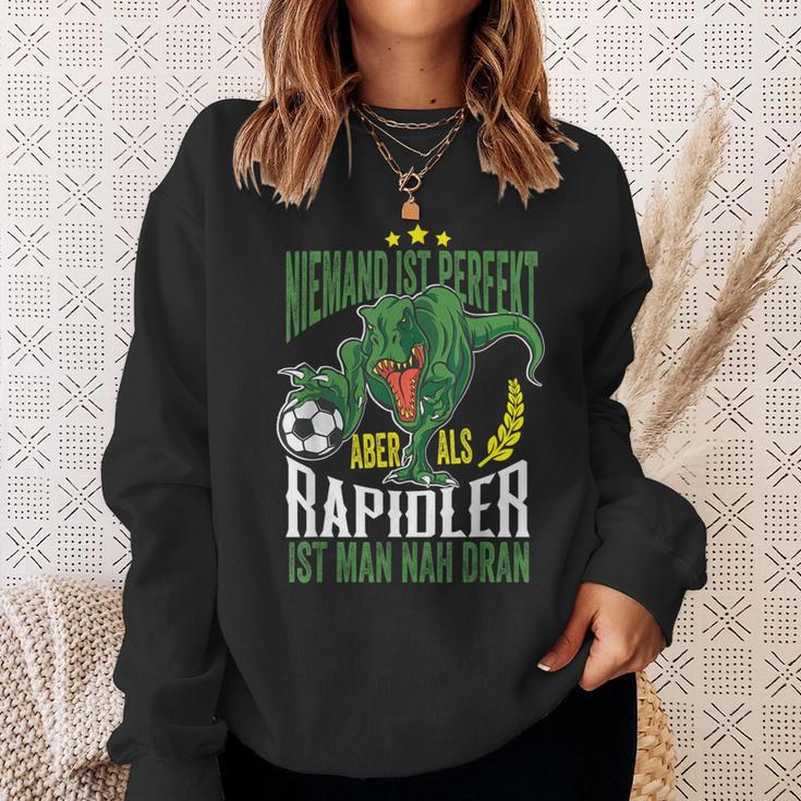 Dino Niemand Ist Perfekt Aber Rapidlererdammt Nah Dran Sweatshirt Geschenke für Sie