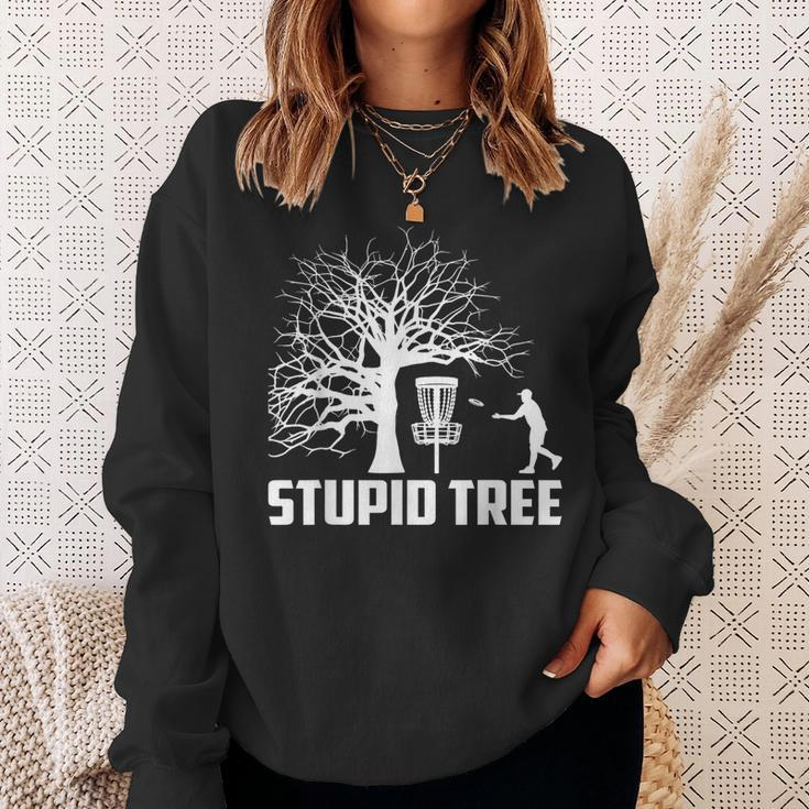 Disc Golf Stupid Tree Disc Golf Sweatshirt Gifts for Her